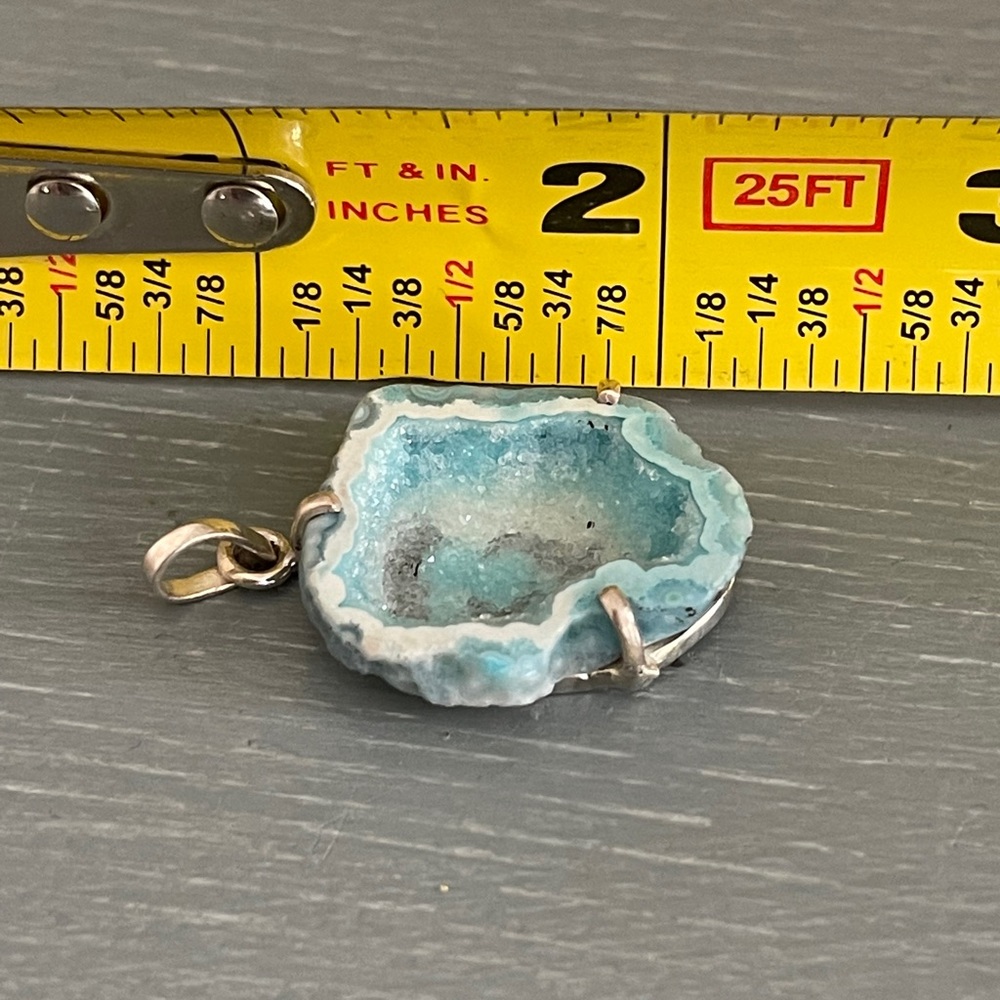 ⭐️ New Druzy Sterling Silver Pendant - Picture 5 of 7